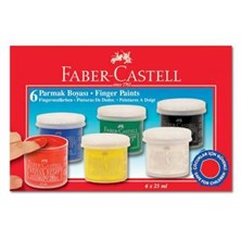 Faber-Castell Parmak Boyası 6 Renk ÇOCUKLAR İÇİN GÜVENLİ