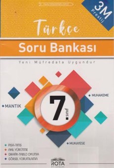 Rota 7. Sınıf Türkçe Soru Bankası 3M Prestij-YENİ