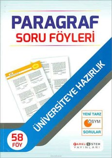 Üniversiteye Hazırlık Paragraf Soru Föyleri 58 Föy Farklı Sistem Yayınları